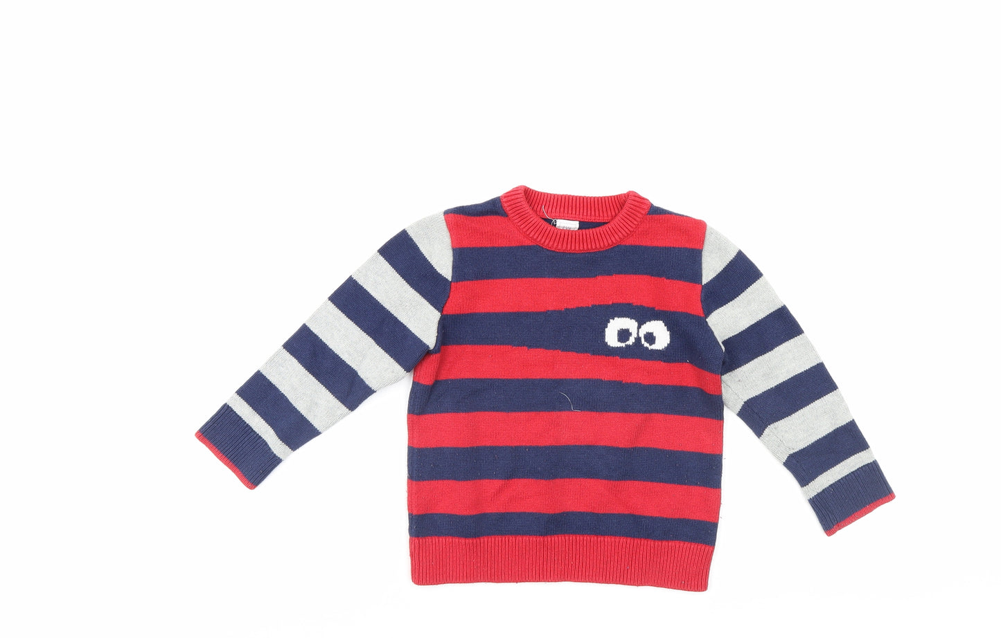 Gap Boys Multicoloured Striped  Pullover Jumper Size 3 Years