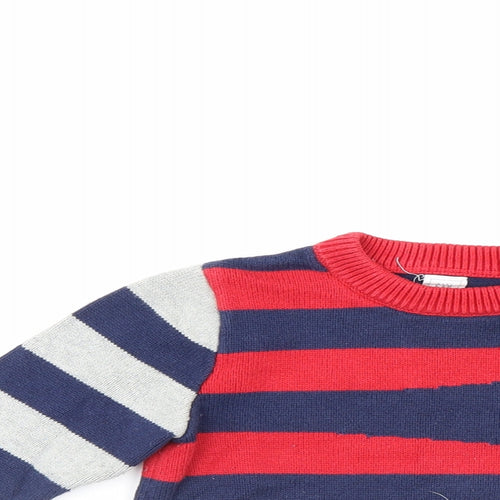 Gap Boys Multicoloured Striped  Pullover Jumper Size 3 Years