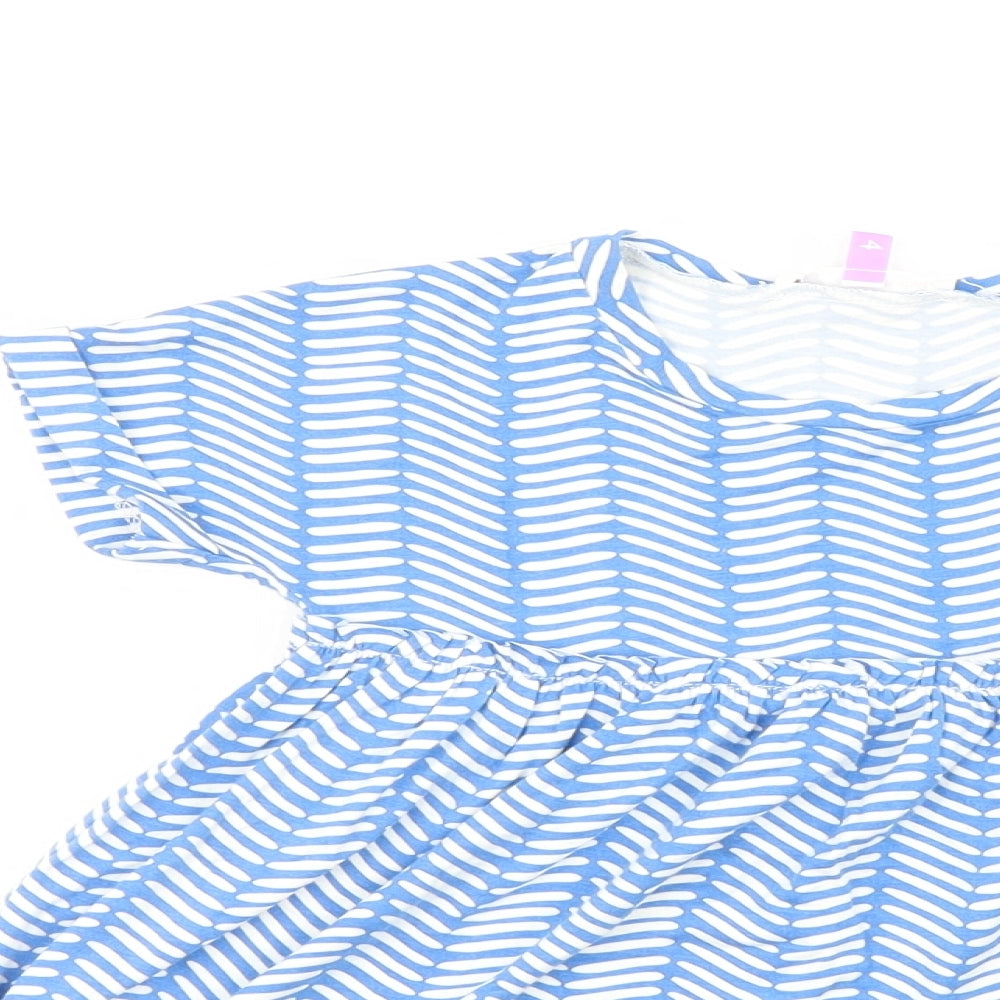 John Lewis Girls Blue   Shift  Size 4 Years