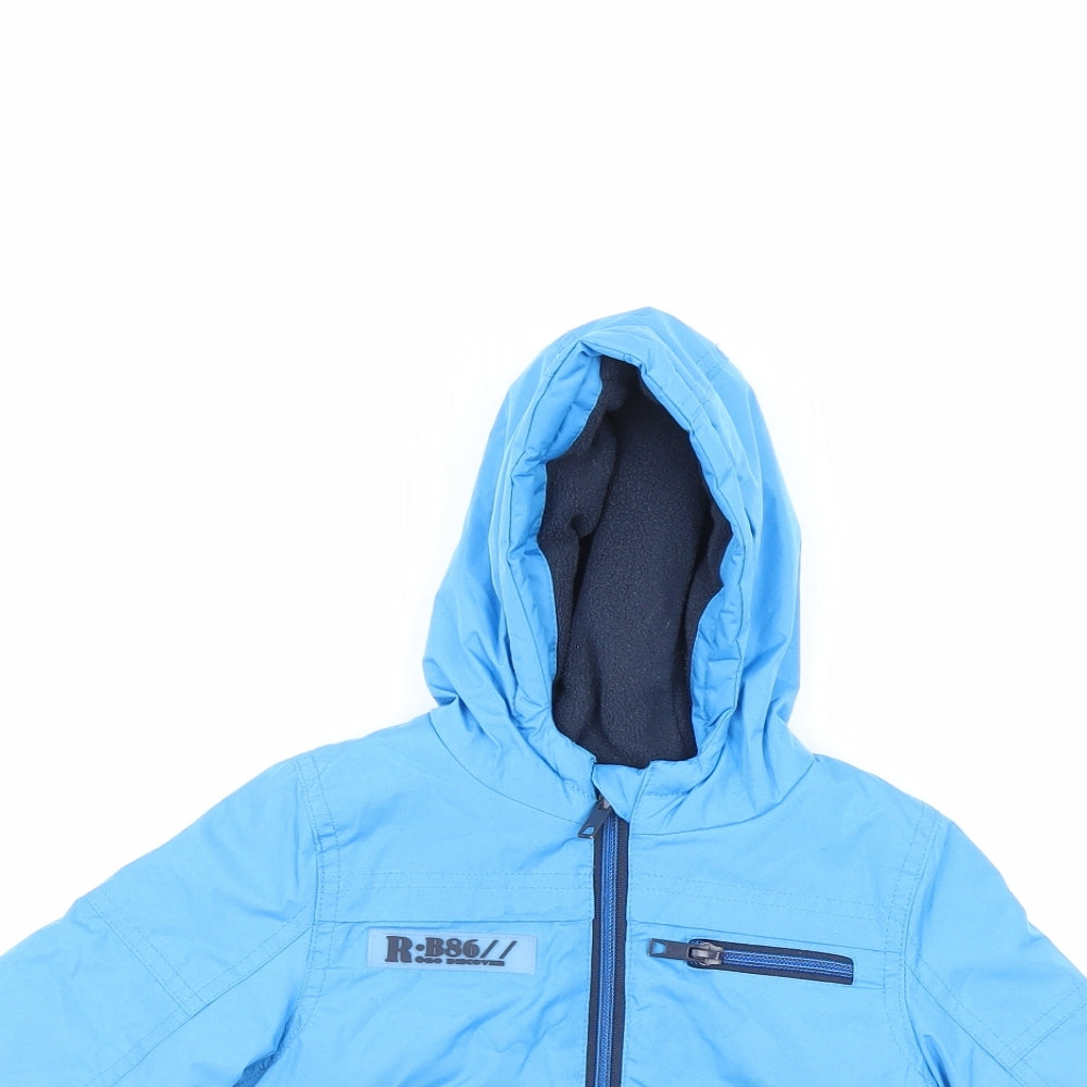 Mini Rebel Boys Blue   Basic Coat Coat Size 9-12 Months