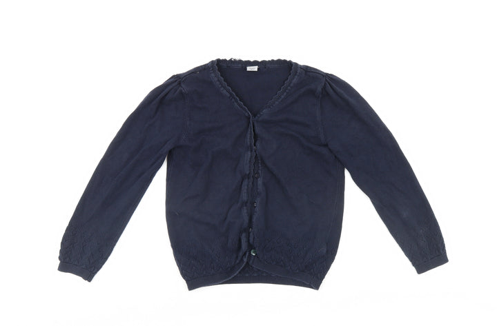 TU Girls Blue Cardigan Jumper Size 9 Years