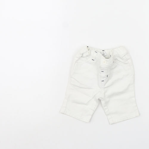 Early days Baby White  Denim Cropped Trousers Size 0-3 Months