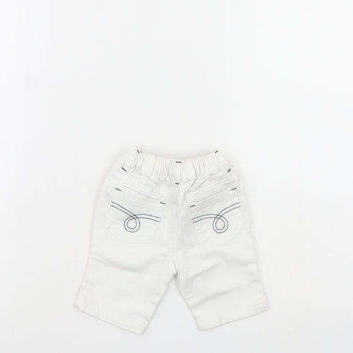 Early days Baby White  Denim Cropped Trousers Size 0-3 Months