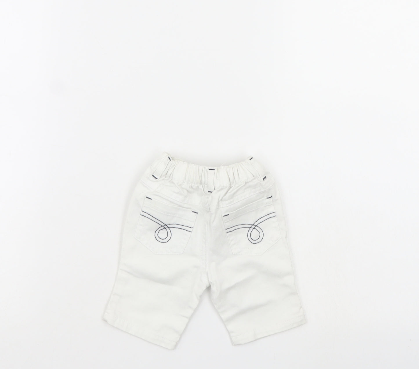 Early days Baby White  Denim Cropped Trousers Size 0-3 Months