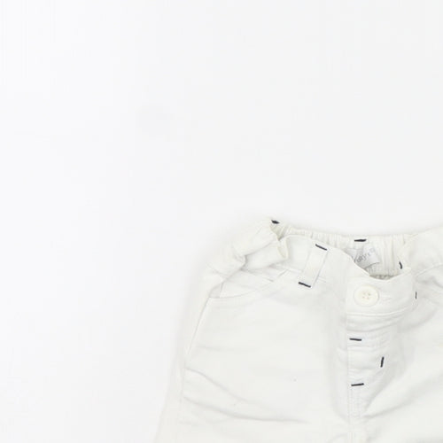 Early days Baby White  Denim Cropped Trousers Size 0-3 Months