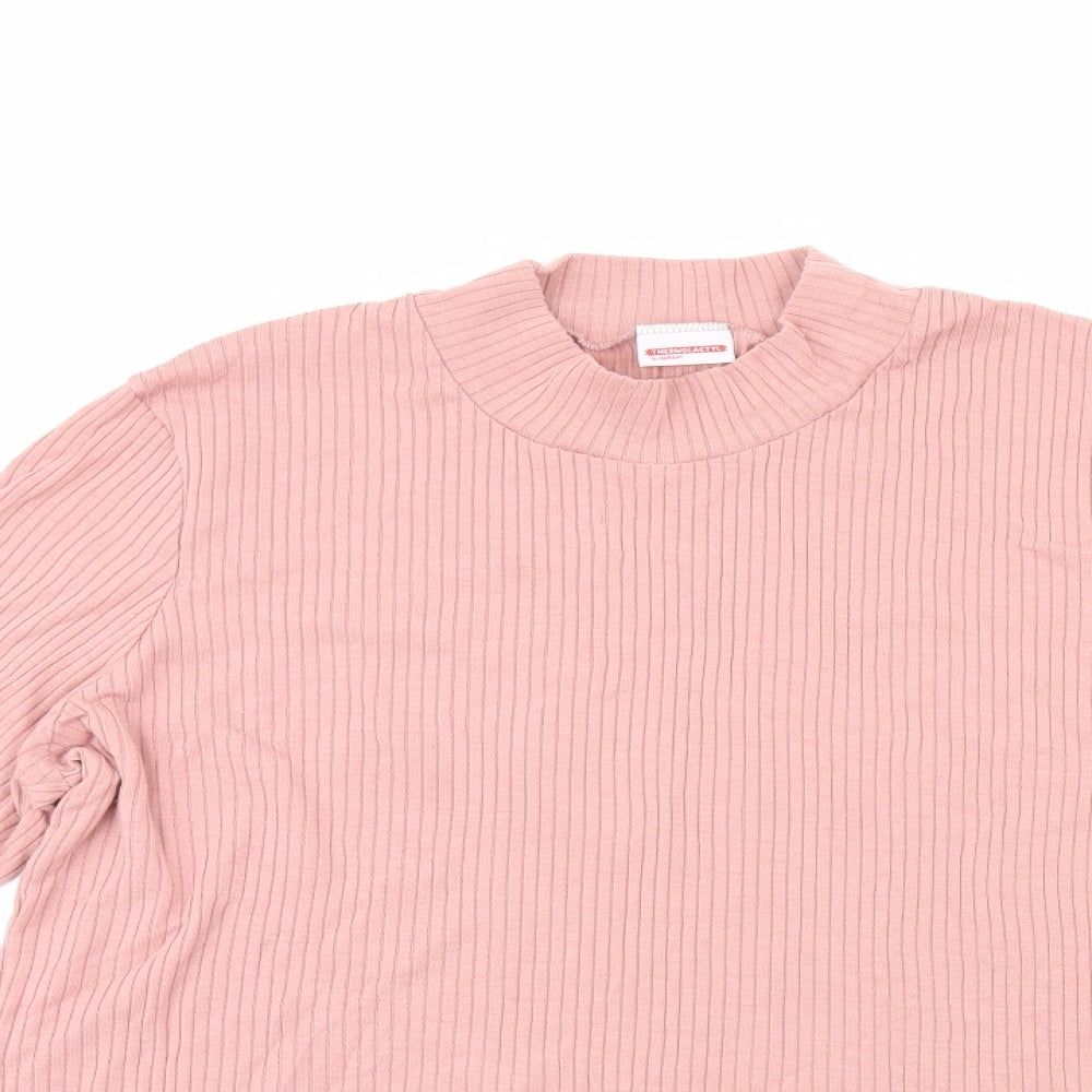 Thermolactyl Mens Pink Striped  Pullover Jumper Size L