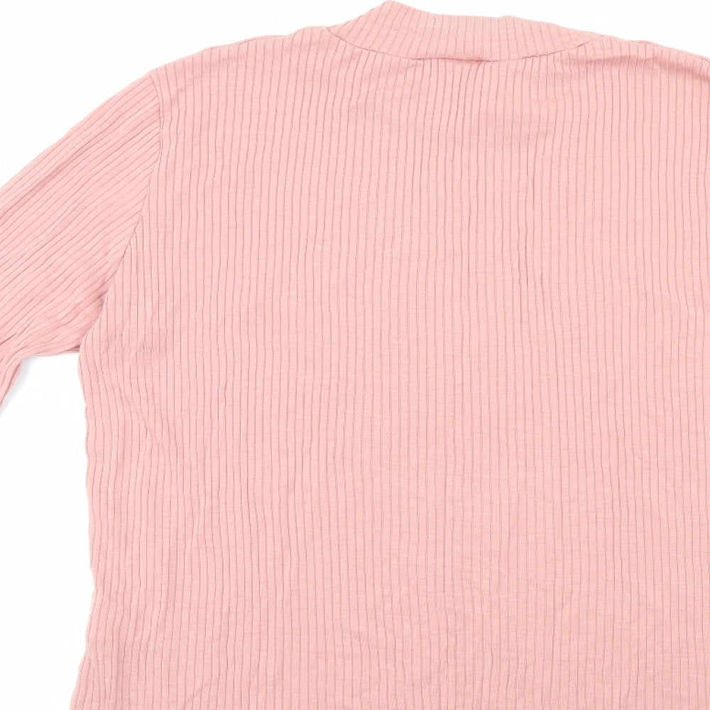 Thermolactyl Mens Pink Striped  Pullover Jumper Size L