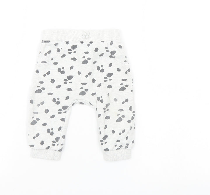 Disney Boys Grey Animal Print Sweatpants Trousers Size 6-9 Months - DISNEY