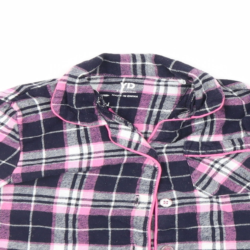 YD Girls Multicoloured Check  Top Pyjama Top Size 4-5 Years