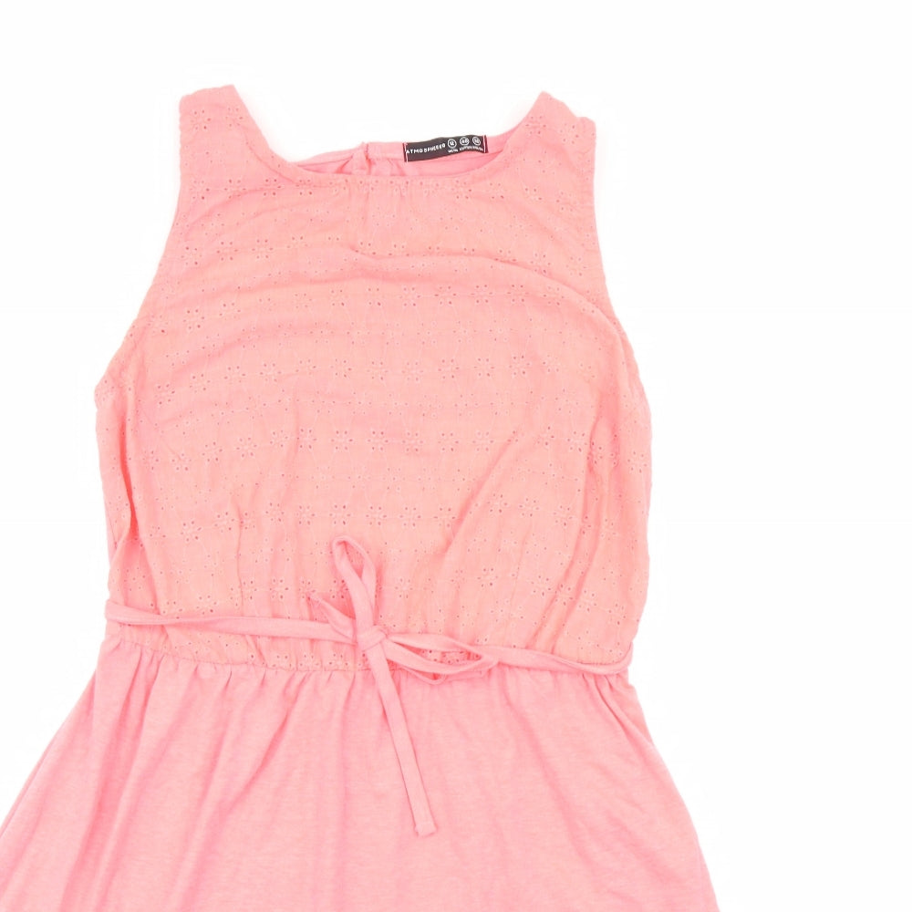 Atmsophere Womens Pink Floral  A-Line  Size 12