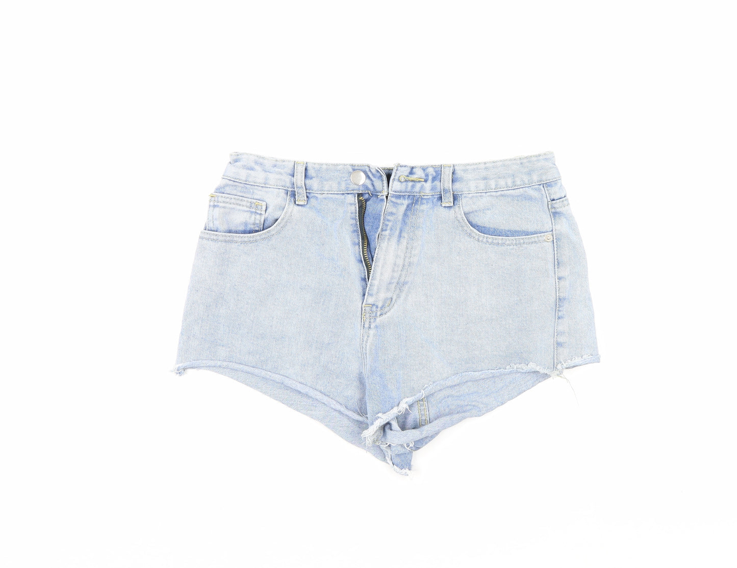 PRETTYLITTLETHING Womens Blue  Denim Culotte Shorts Size 10