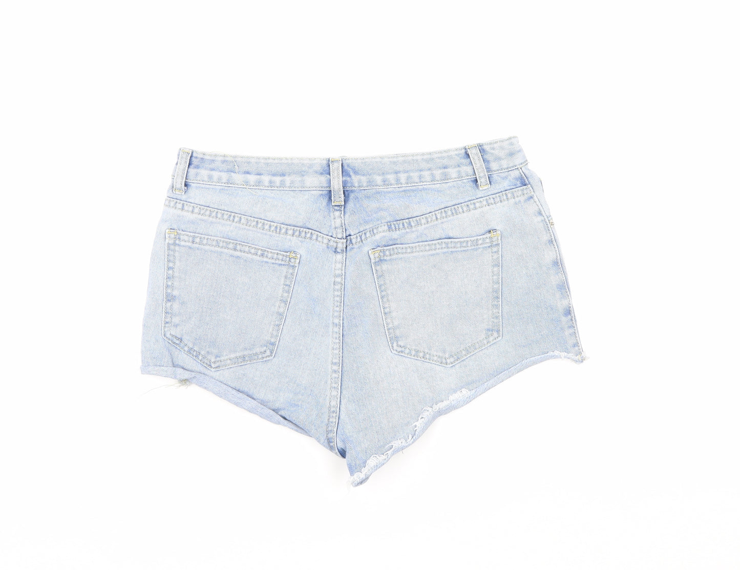 PRETTYLITTLETHING Womens Blue  Denim Culotte Shorts Size 10