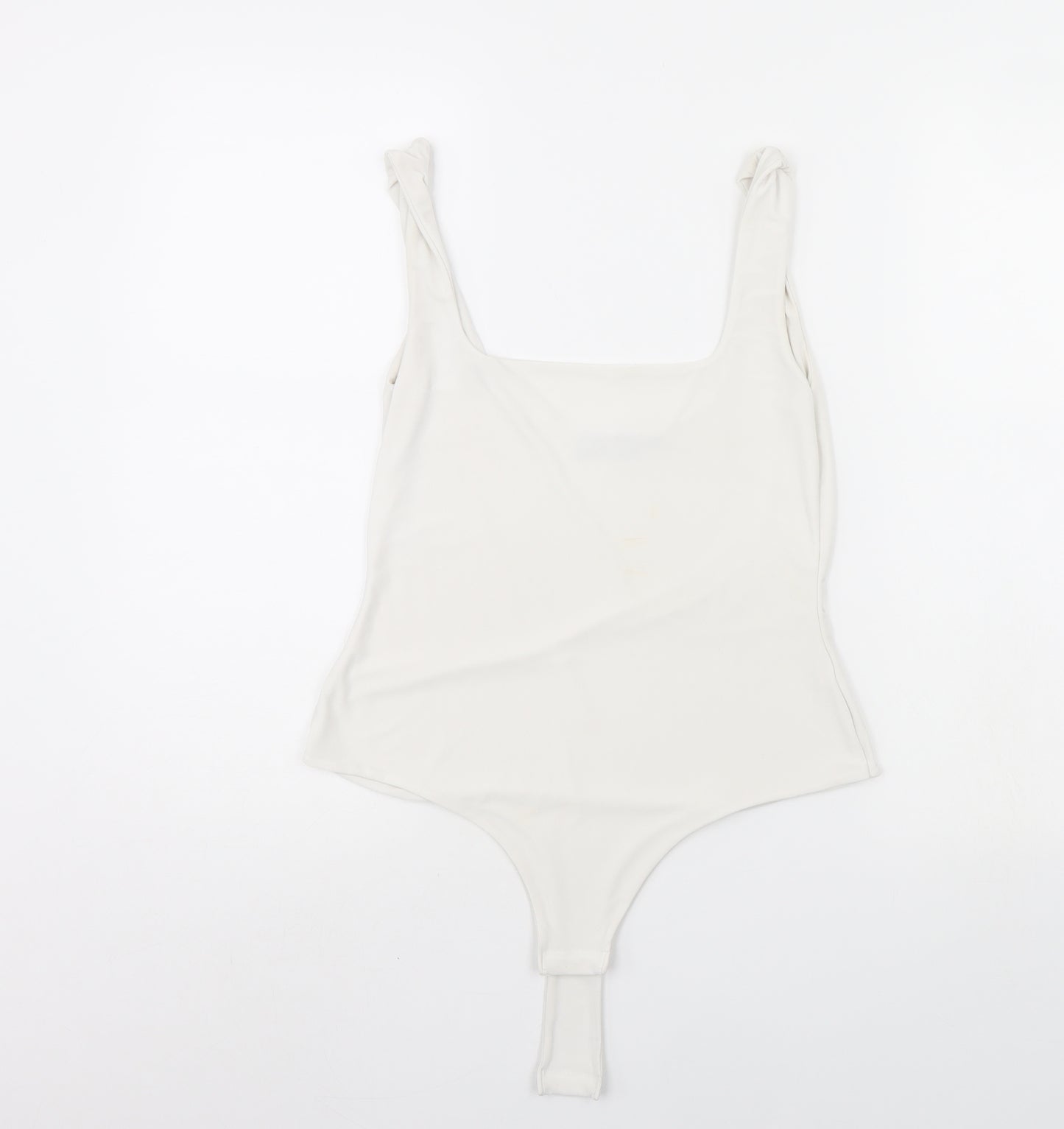 PRETTYLITTLETHING Womens White   Bodysuit One-Piece Size 10