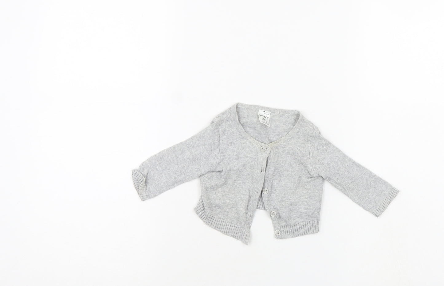 Carters Girls Grey   Cardigan Jumper Size 0-3 Months