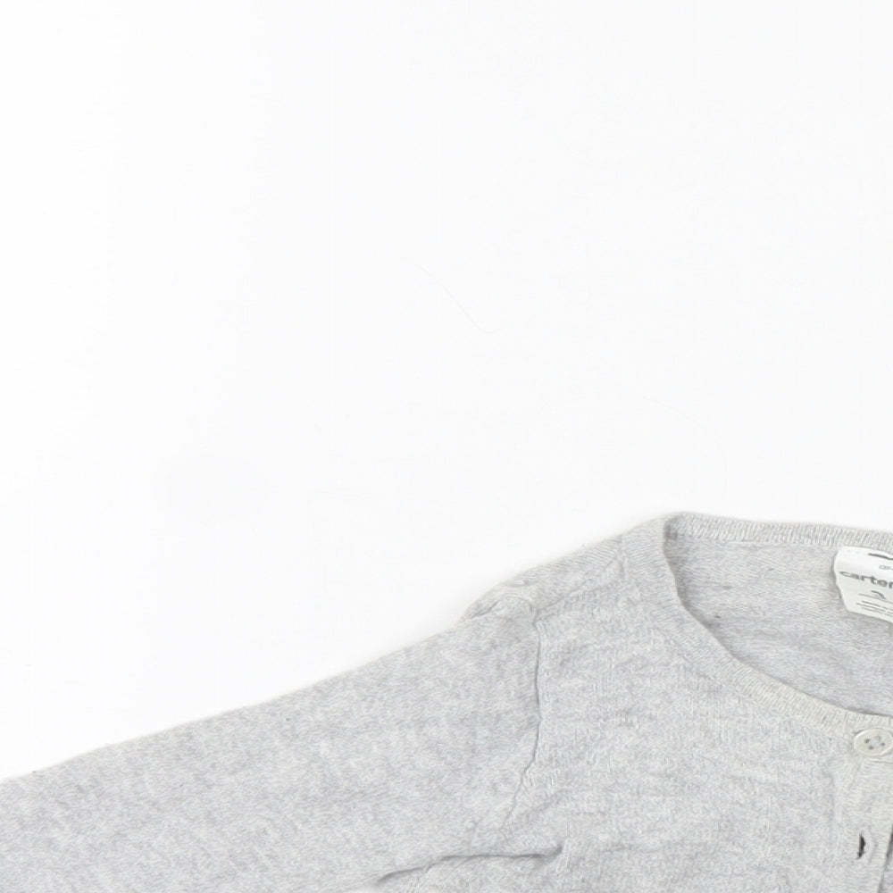 Carters Girls Grey   Cardigan Jumper Size 0-3 Months