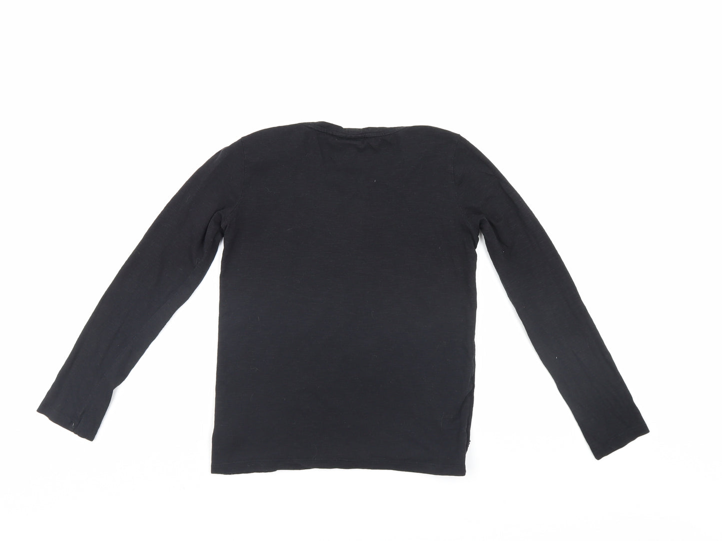 NEXT Girls Black   Pullover Jumper Size 10 Years  - love hearts