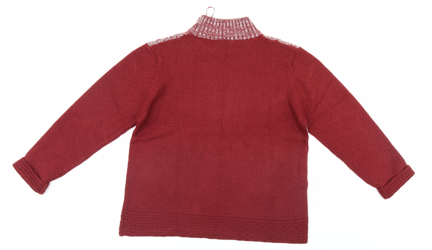 Damart Womens Red   Pullover Jumper Size 18
