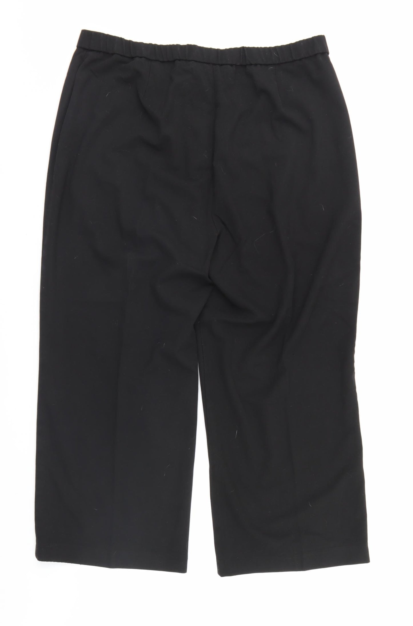 Magi Womens Black   Cropped Trousers Size 20 L24 in