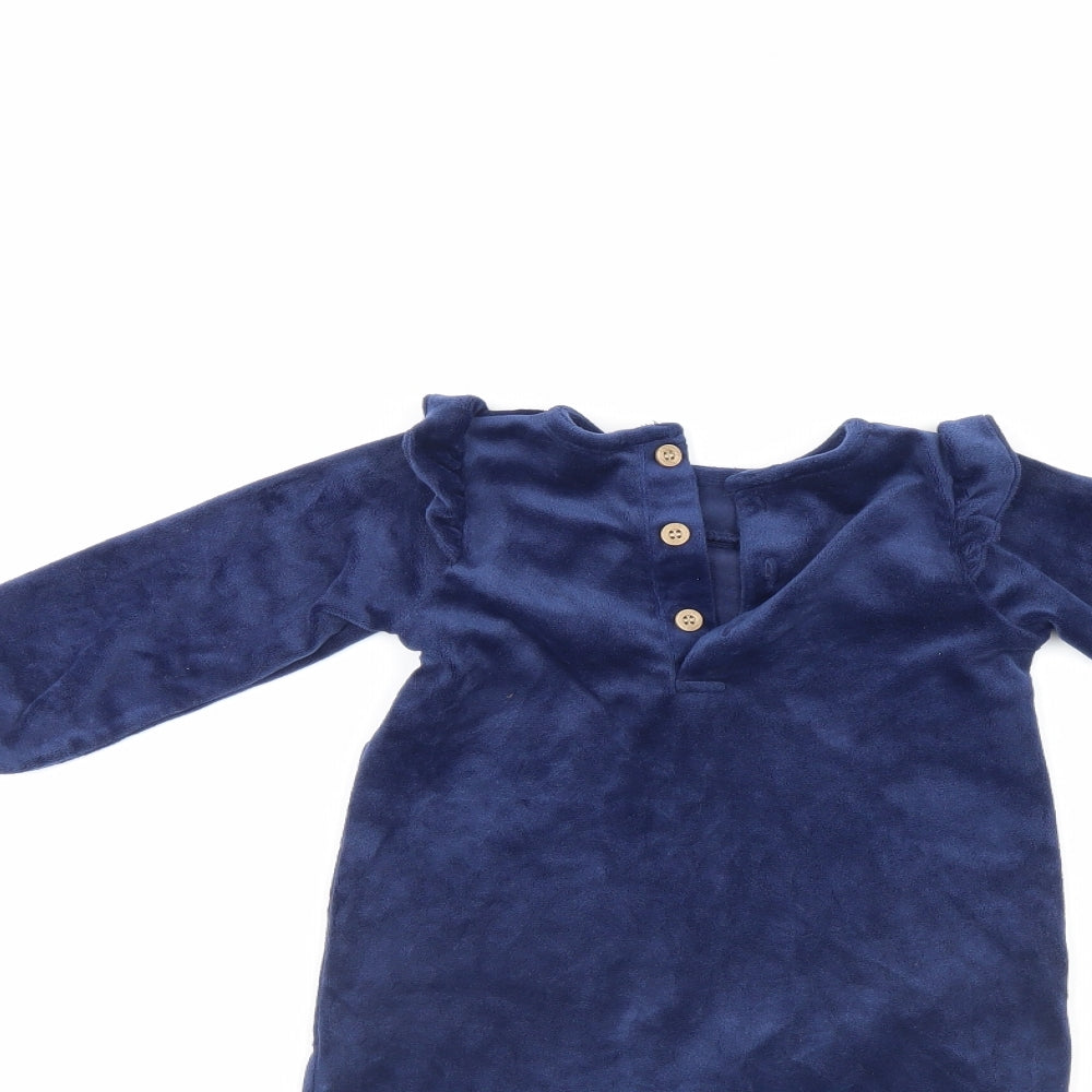 TU Boys Blue   Babygrow One-Piece Size 9-12 Months