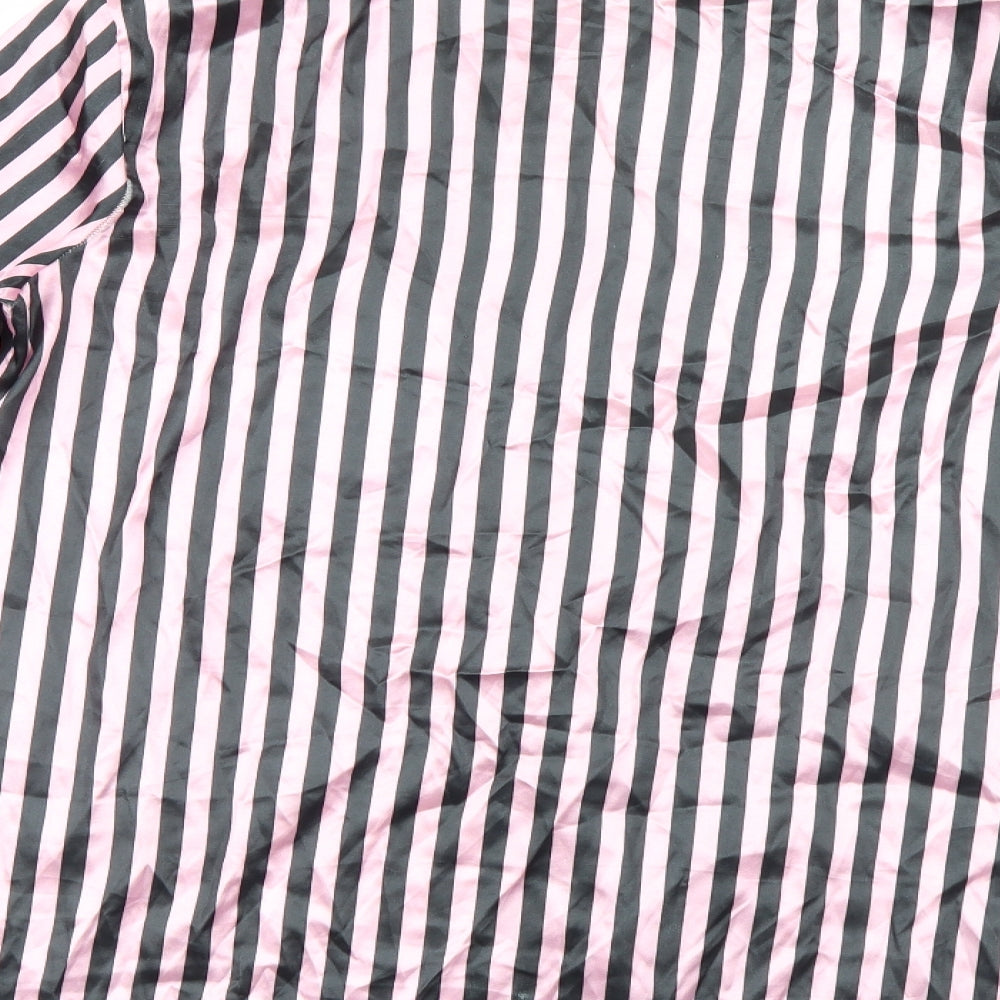 I SAW IT FIRST Womens Pink Striped   Nightshirt Size 10