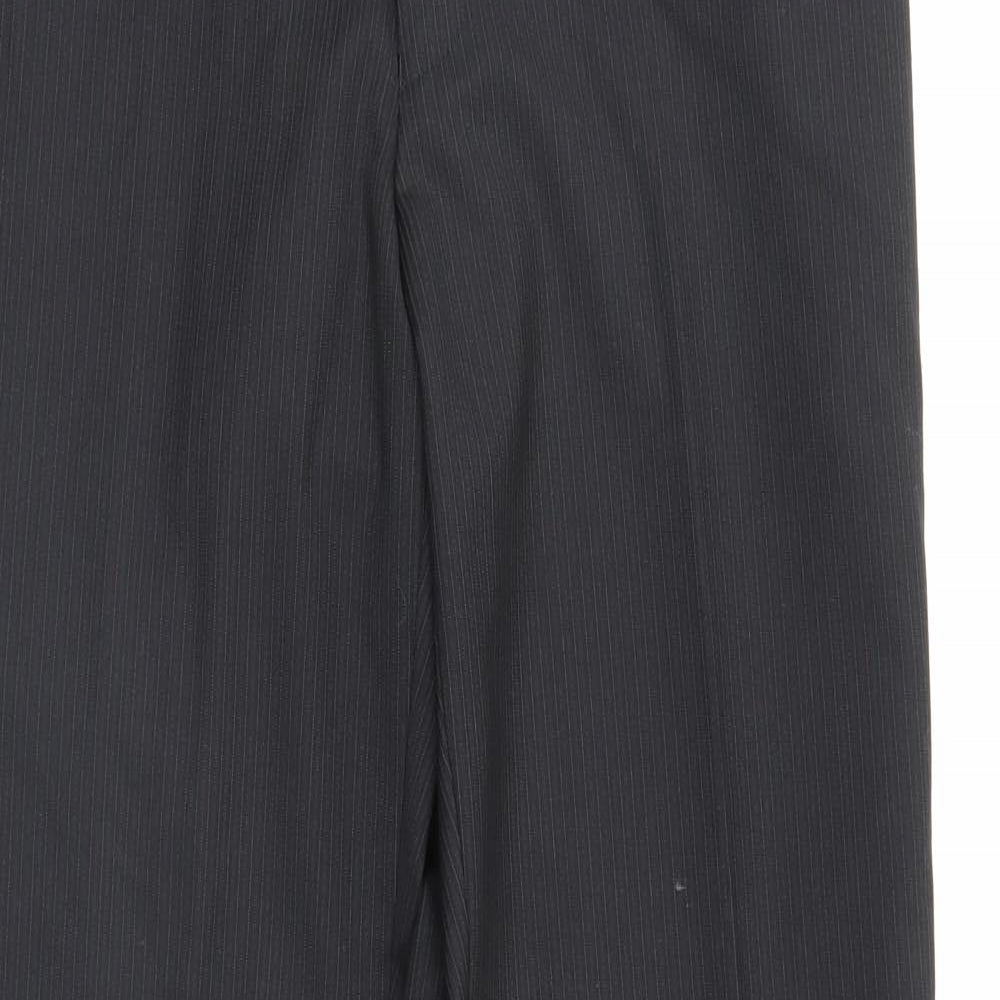 NEXT Mens Black Striped  Trousers  Size 34 L30 in
