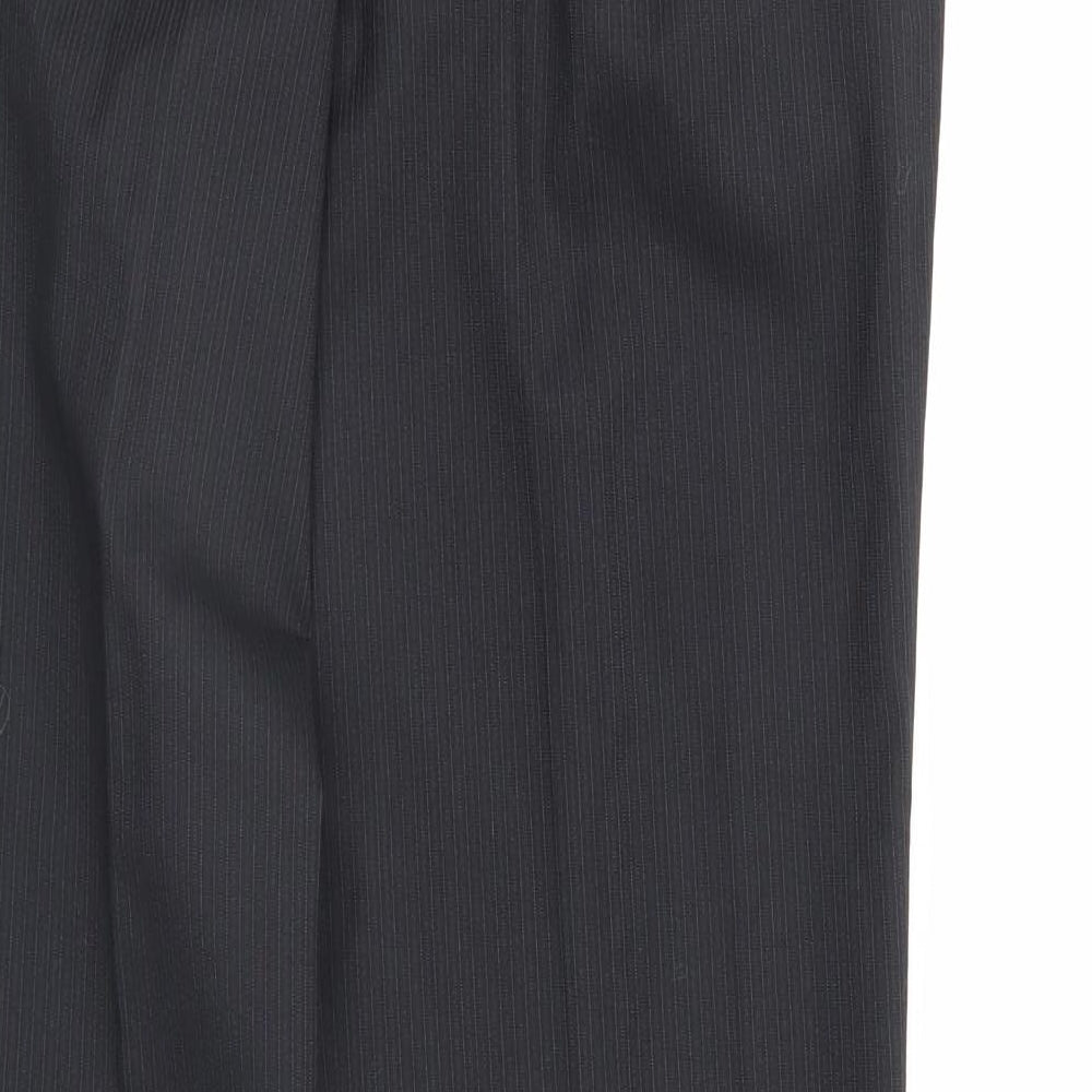 NEXT Mens Black Striped  Trousers  Size 34 L30 in