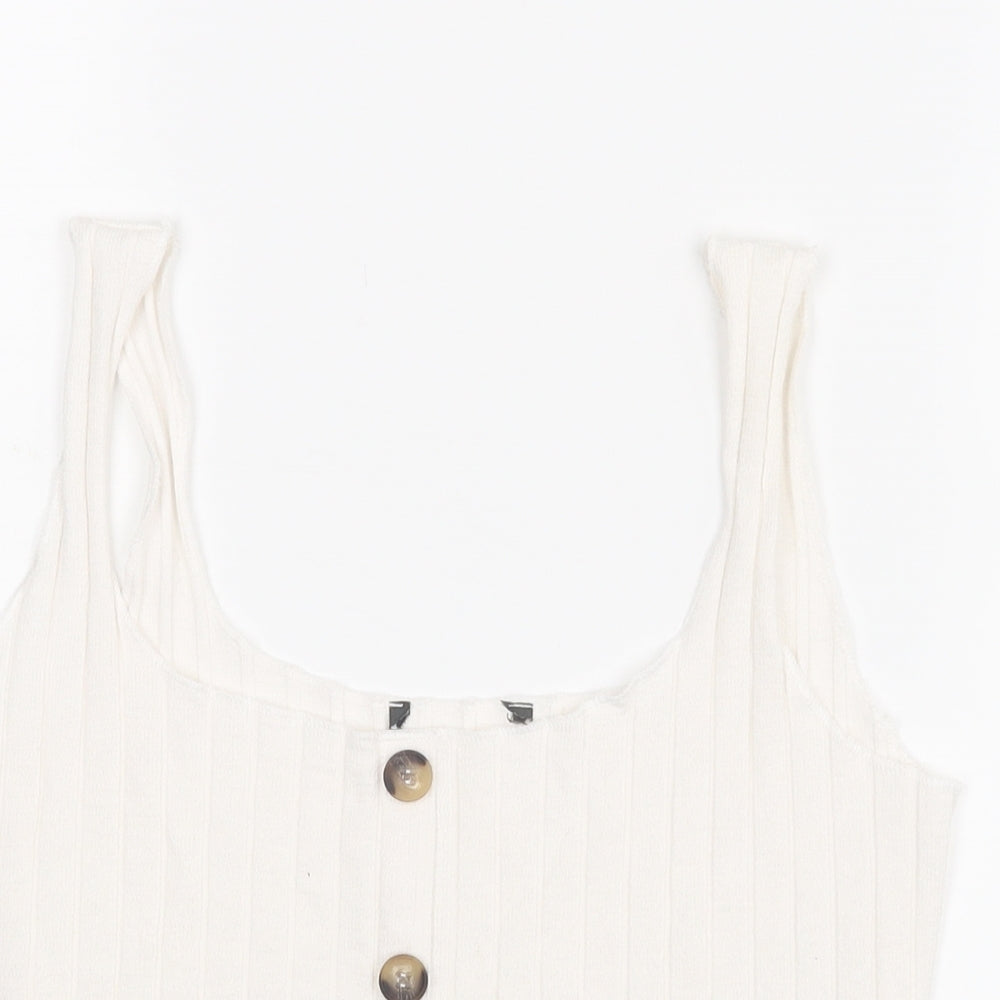 Primark Womens White   Basic Blouse Size S