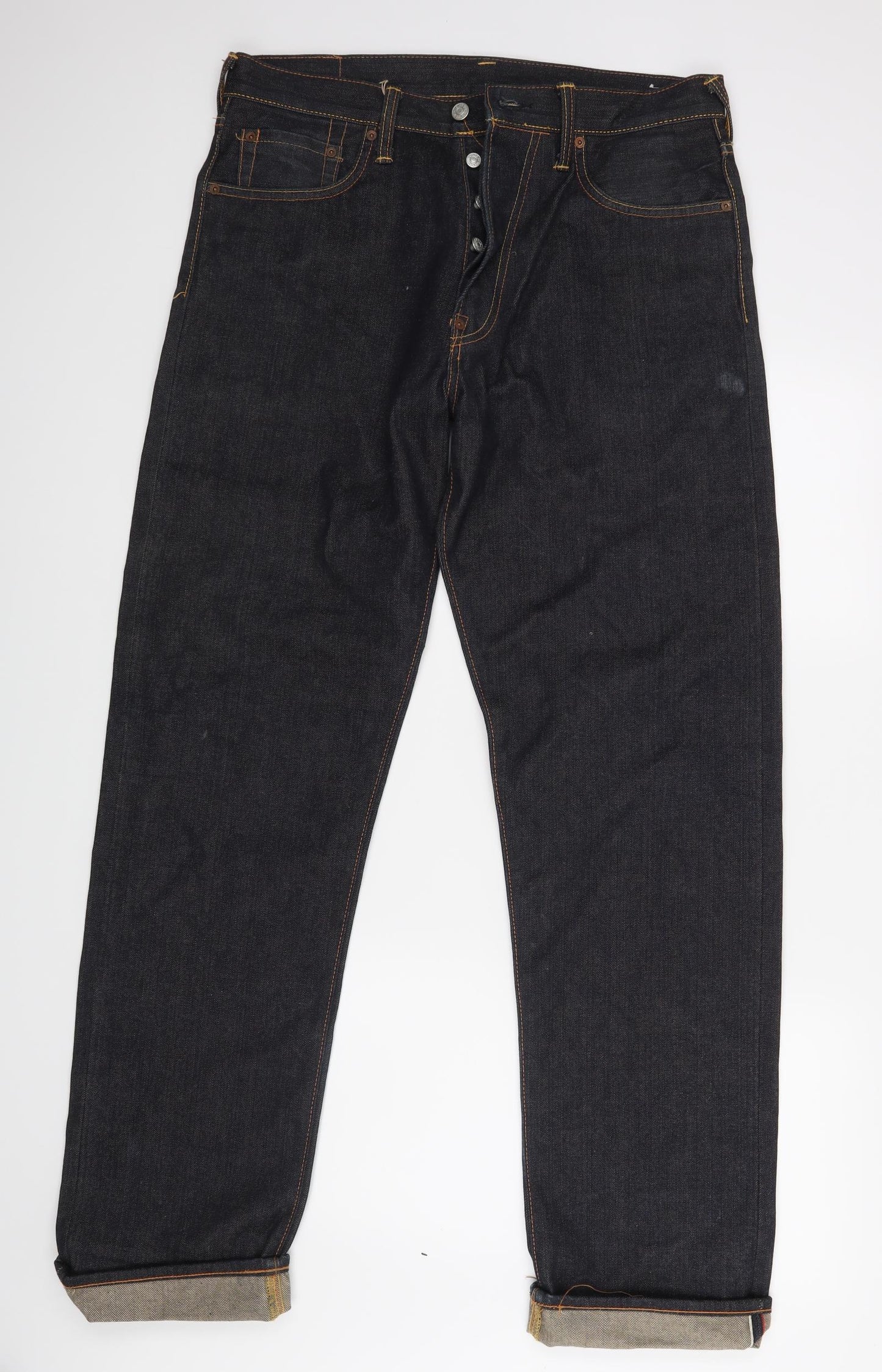 N0 2 Mens Blue   Straight Jeans Size 32 L31 in