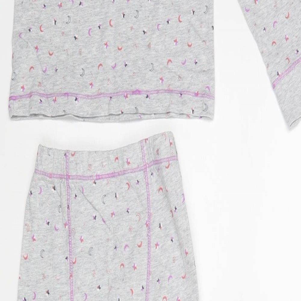TU Girls Grey    Pyjama Set Size 4-5 Years