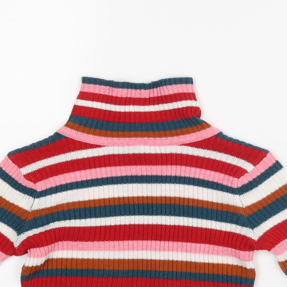 TU Girls Multicoloured Striped  Pullover Jumper Size 4 Years