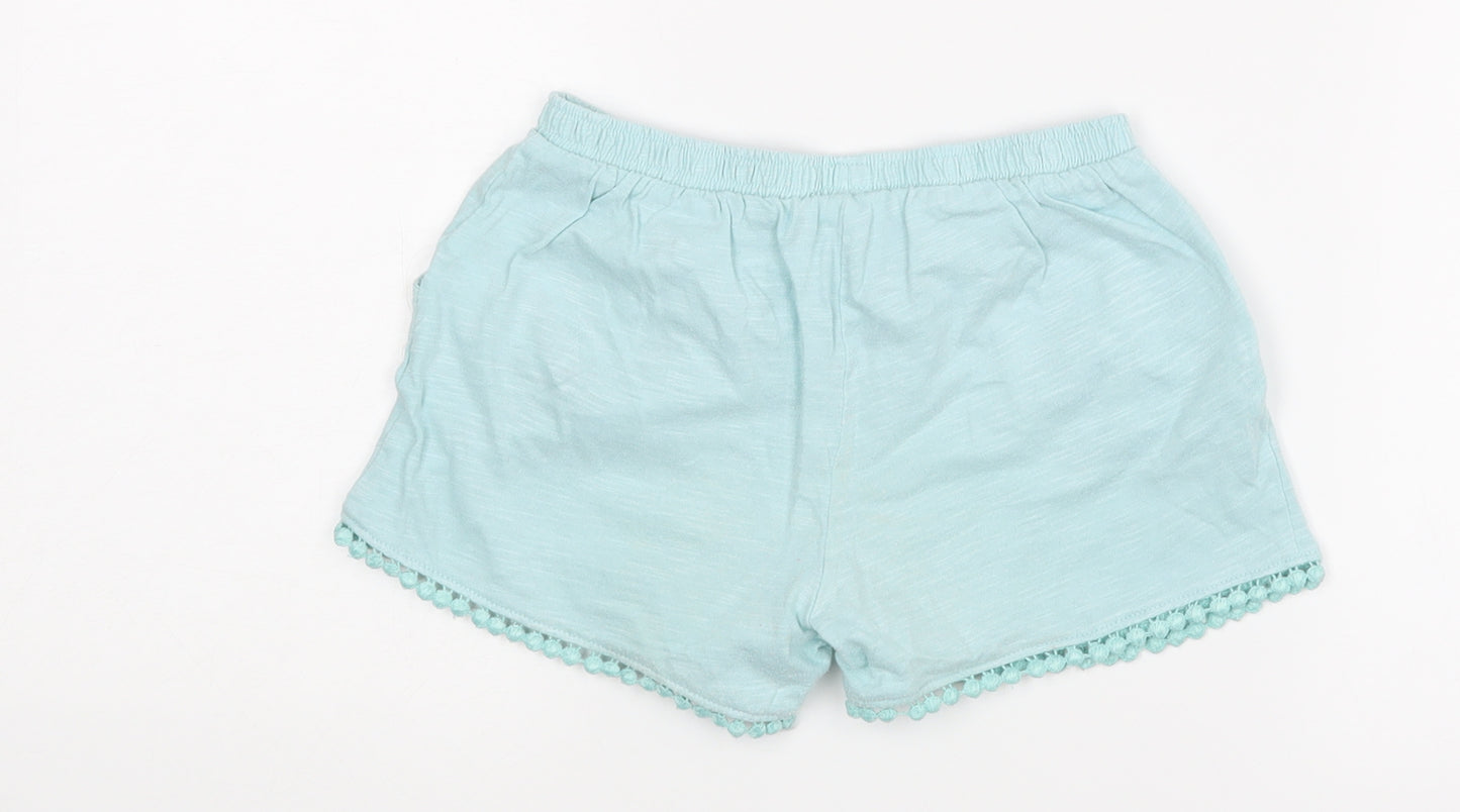 F&F Girls Green   Hot Pants Shorts Size 4-5 Years