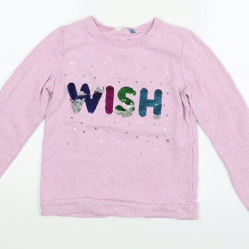 John Lewis Girls Purple   Pullover Jumper Size 11 Years  - Wish