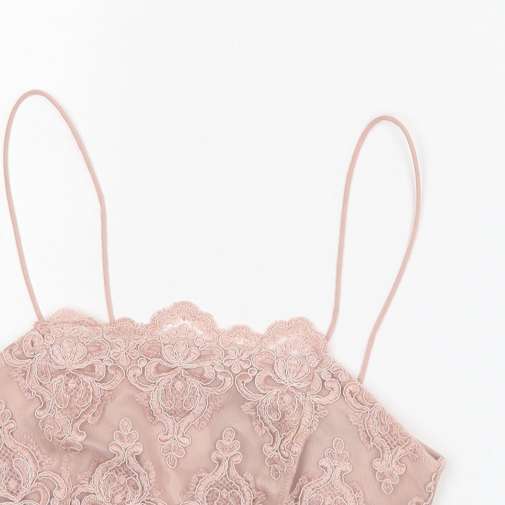 Topshop Womens Pink   Basic Blouse Size 8