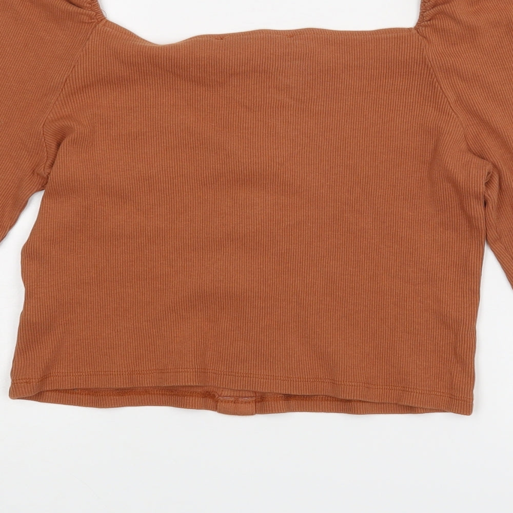Primark Womens Brown   Basic Blouse Size 10