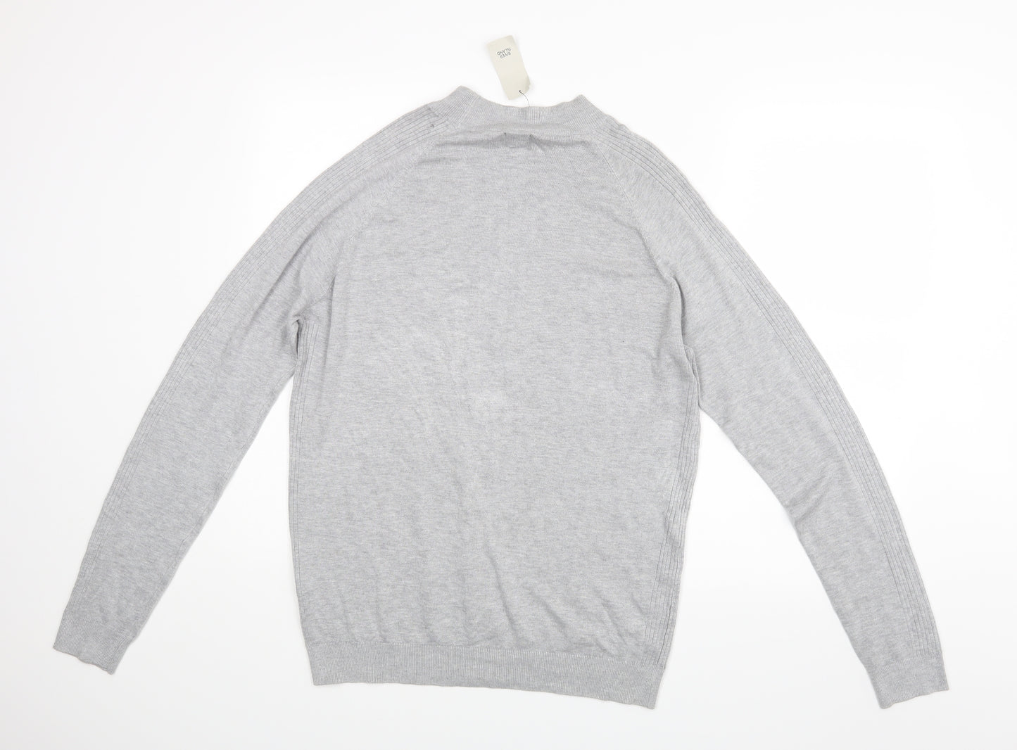 River Island Mens Grey   Pullover Jumper Size L
