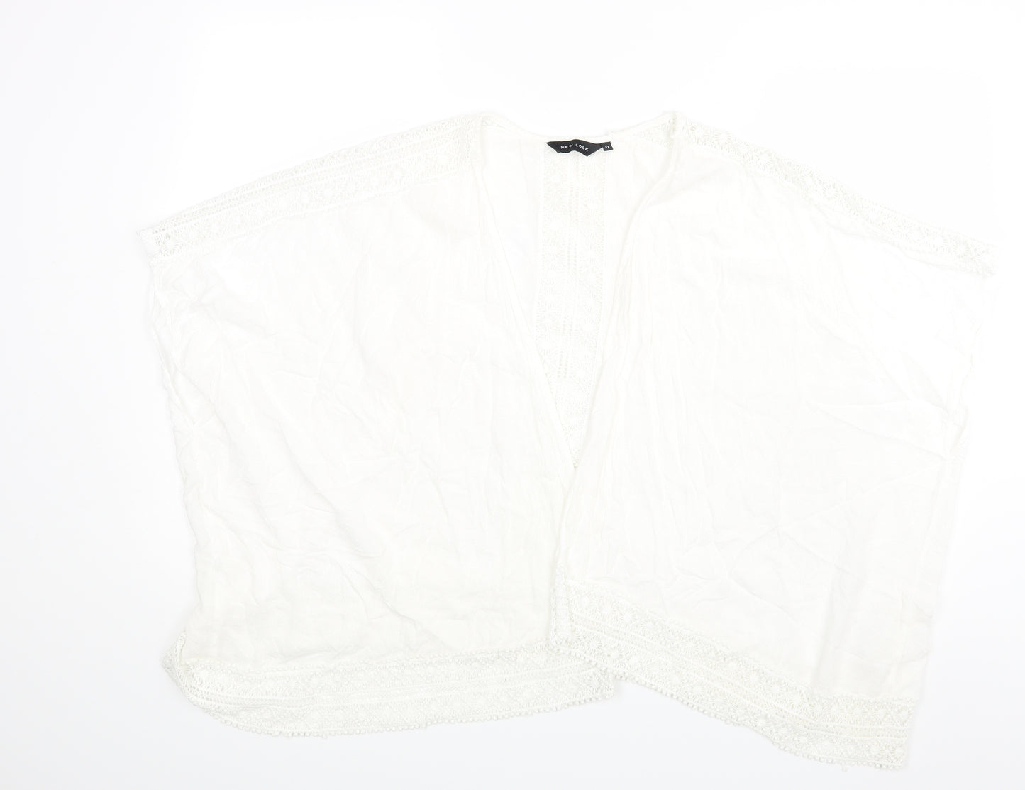 New Look Womens White   Cape Jumper Size 12