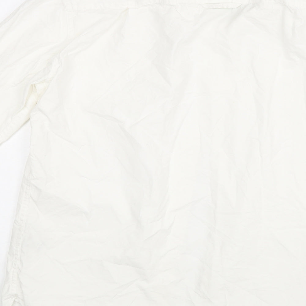 Superdry Mens White    Button-Up Size M