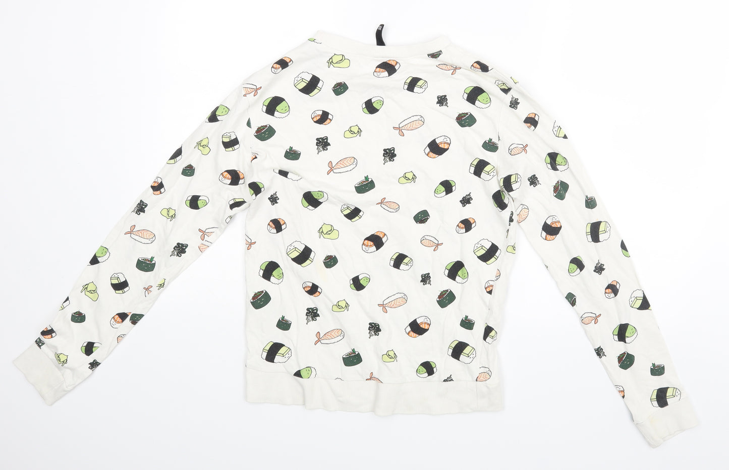 H&M Womens White   Pullover Jumper Size 6