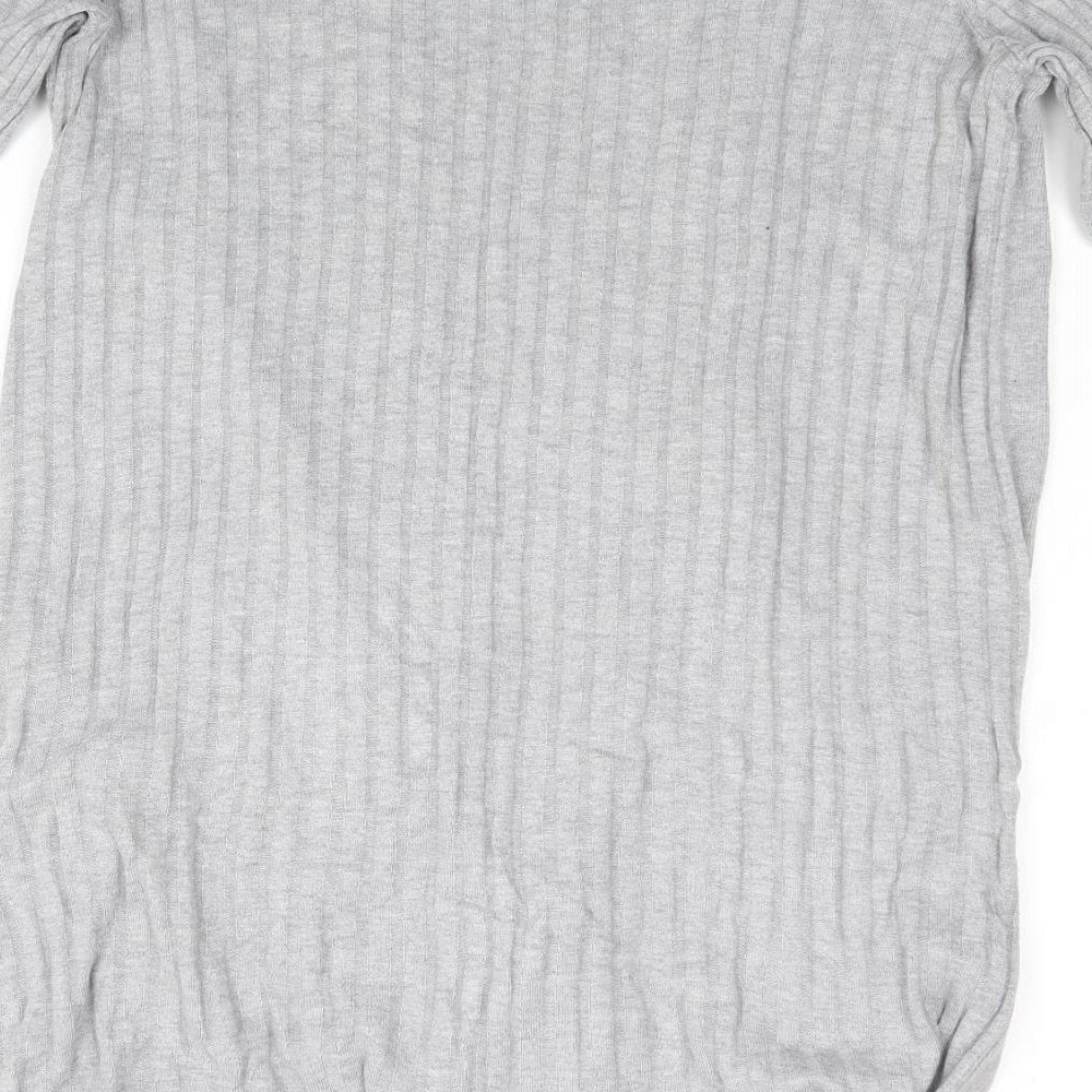 M&S Womens Grey   Wrap Jumper Size M