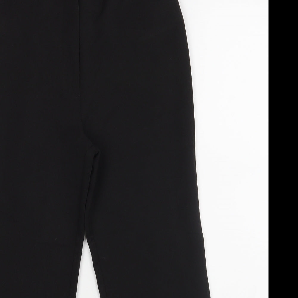 Preworn Girls Black   Dress Pants Trousers Size 11-12 Years