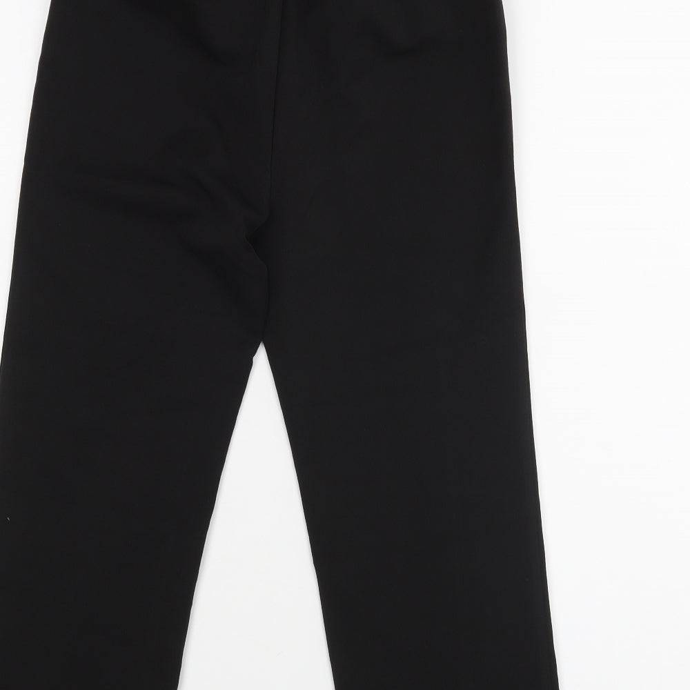 Preworn Girls Black   Dress Pants Trousers Size 11-12 Years
