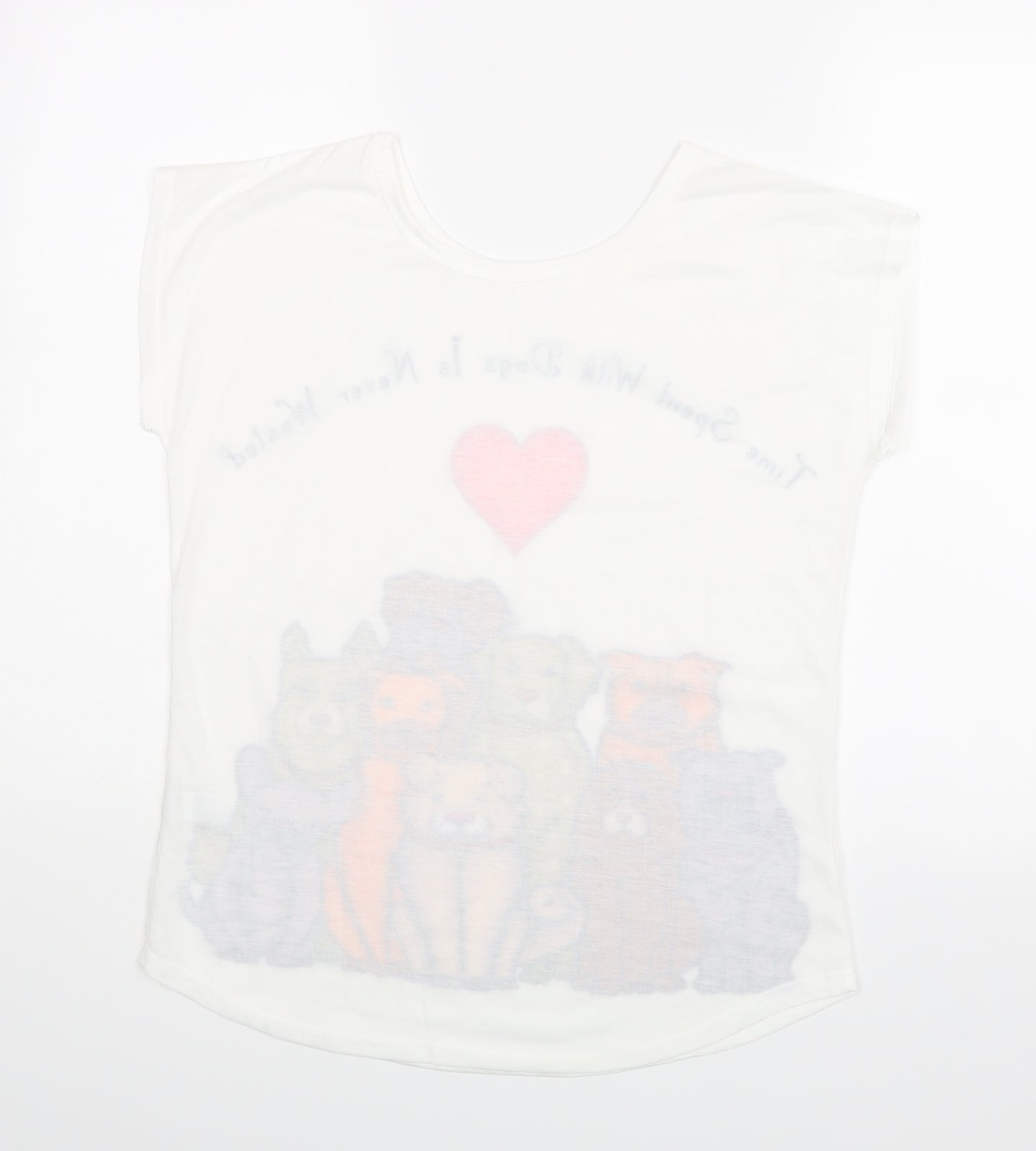 Preworn Womens White   Basic Blouse Size M