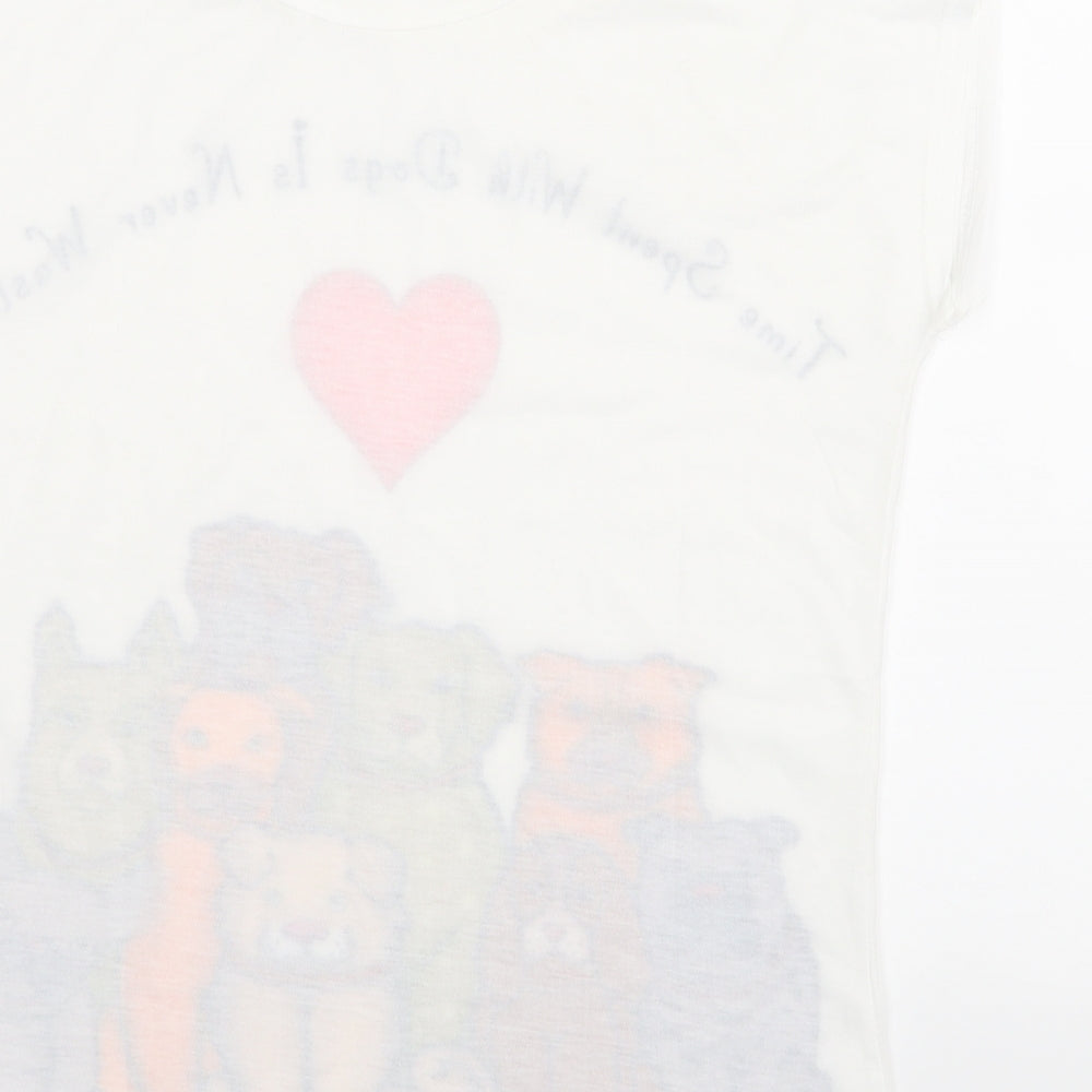 Preworn Womens White   Basic Blouse Size M