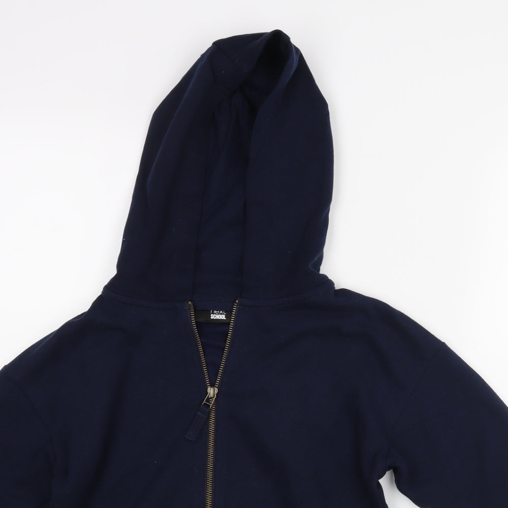 Next School Boys Blue   Full Zip Hoodie Size 10 Years