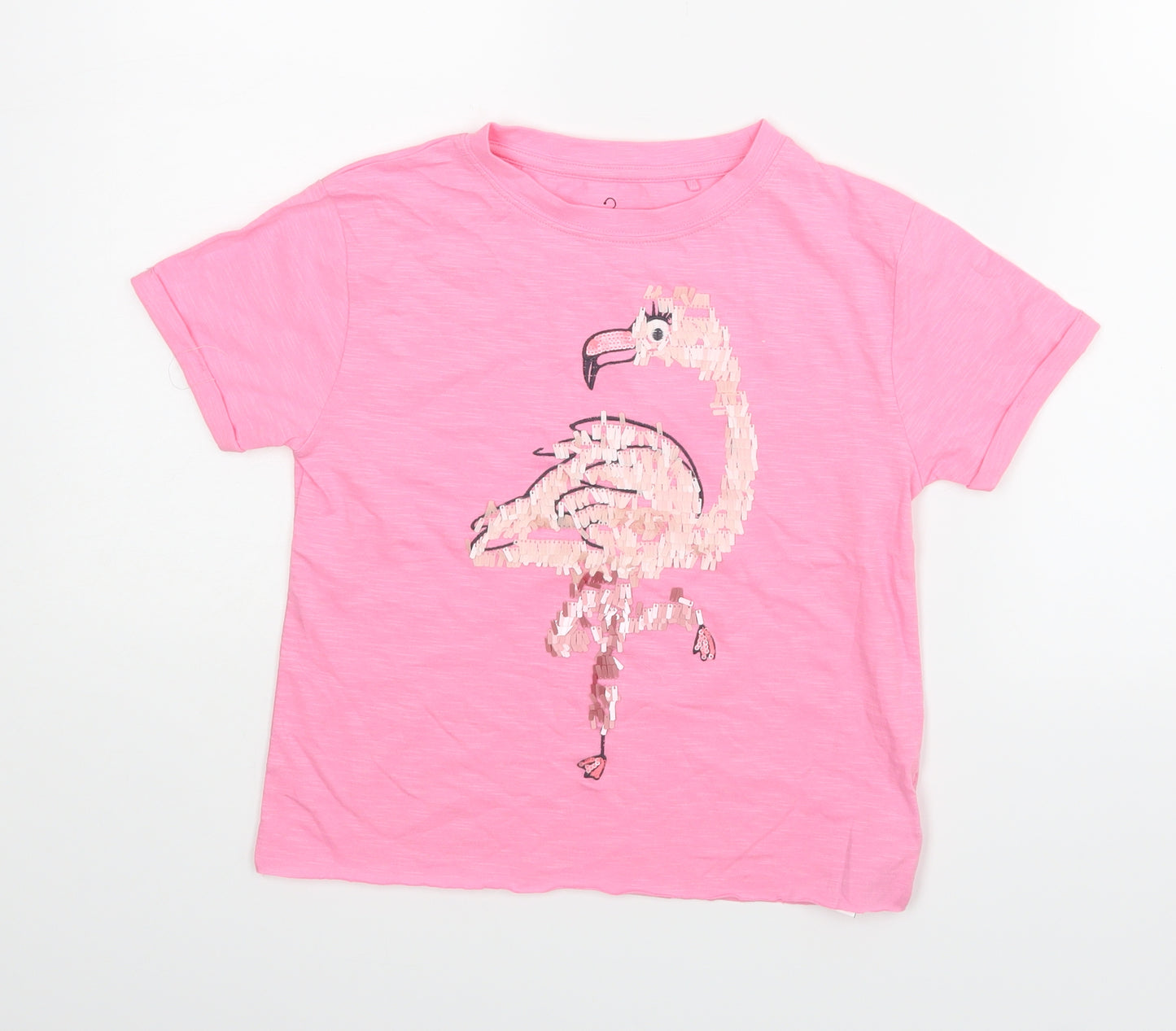 NEXT Girls Pink   Basic T-Shirt Size 7 Years