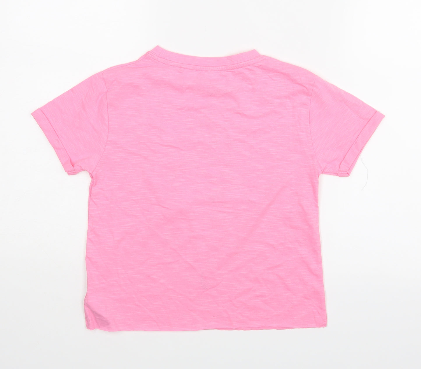 NEXT Girls Pink   Basic T-Shirt Size 7 Years