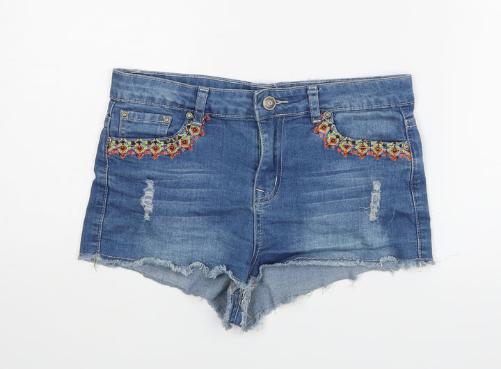 Lottie Girls Black Hot Pants Shorts Size 12 Years