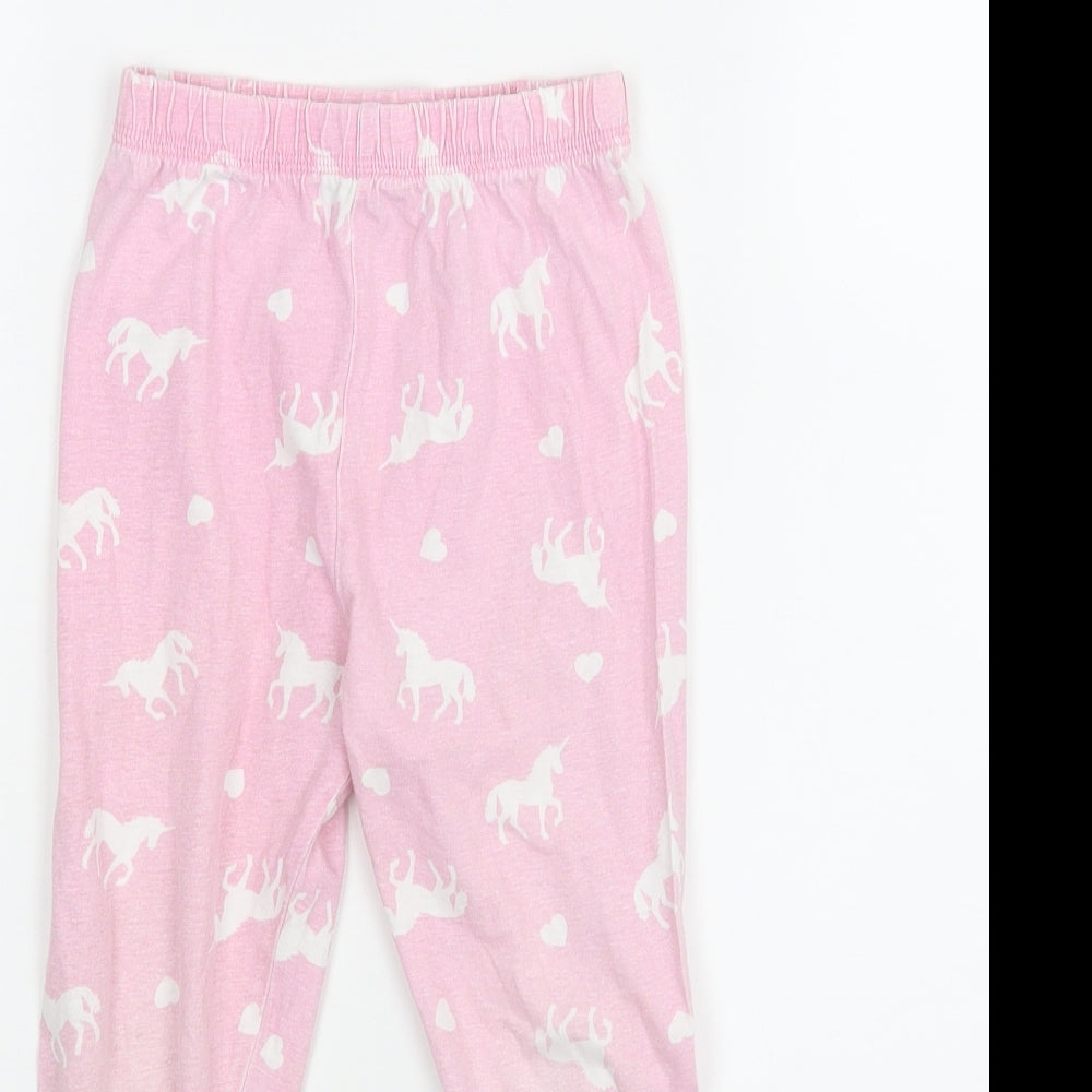 TU Girls Pink Animal Print   Pyjama Pants Size 4-5 Years