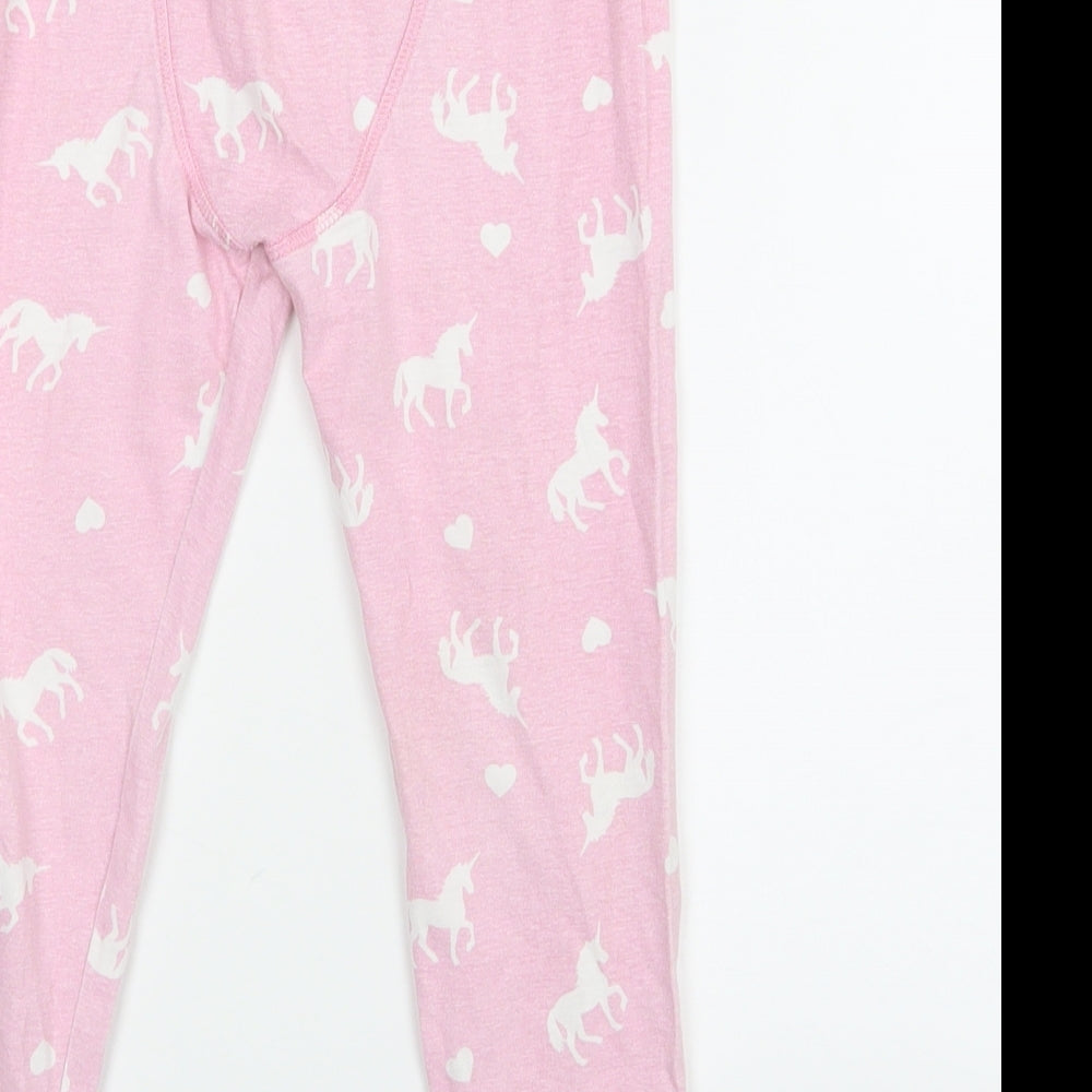 TU Girls Pink Animal Print   Pyjama Pants Size 4-5 Years