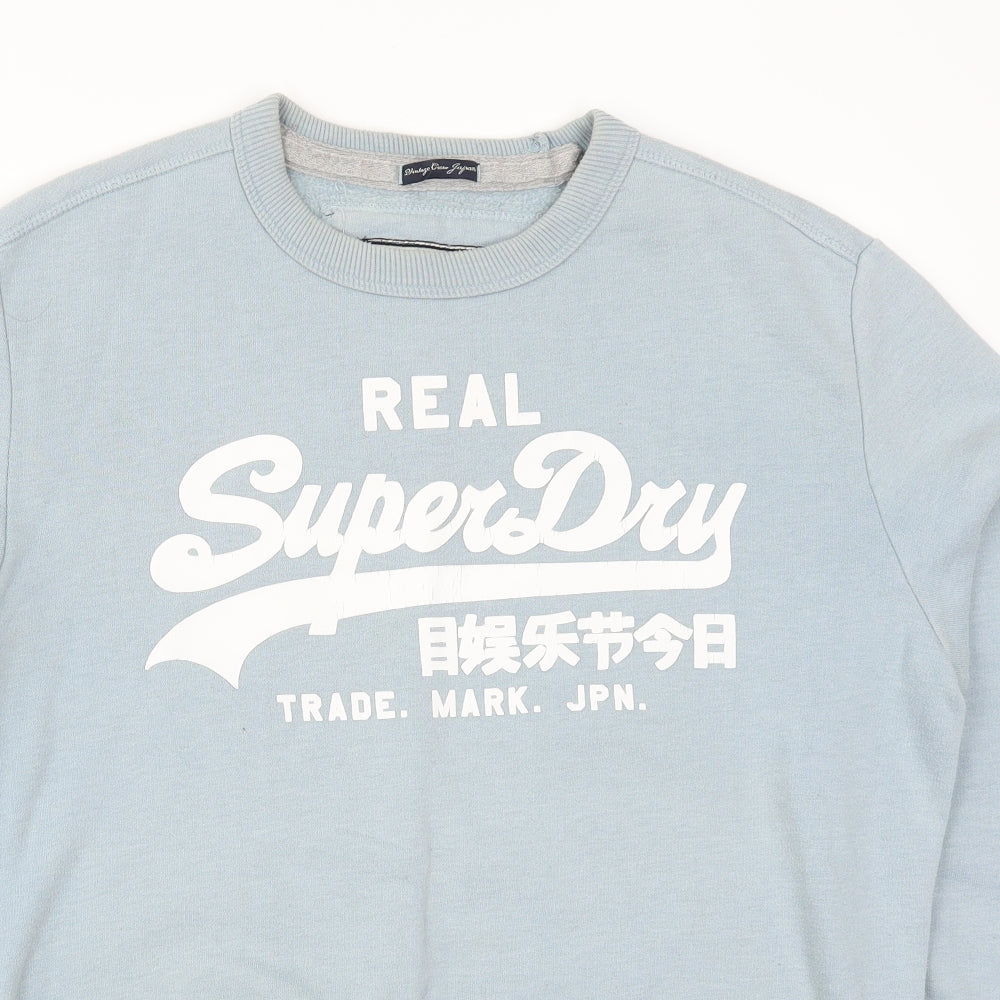 Superdry Mens Beige   Pullover Sweatshirt Size L